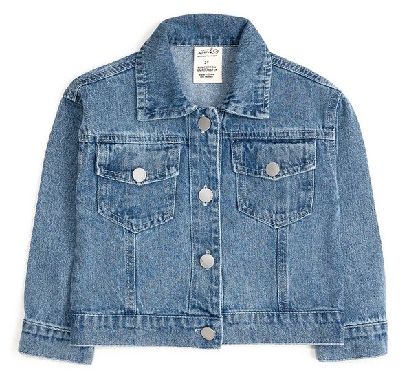 Sweet Winks Pearl Heart Denim Jacket
