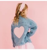 Sweet Winks Pearl Heart Denim Jacket