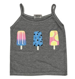 Firehouse Grey Ice Pop Ribbed Tank Top