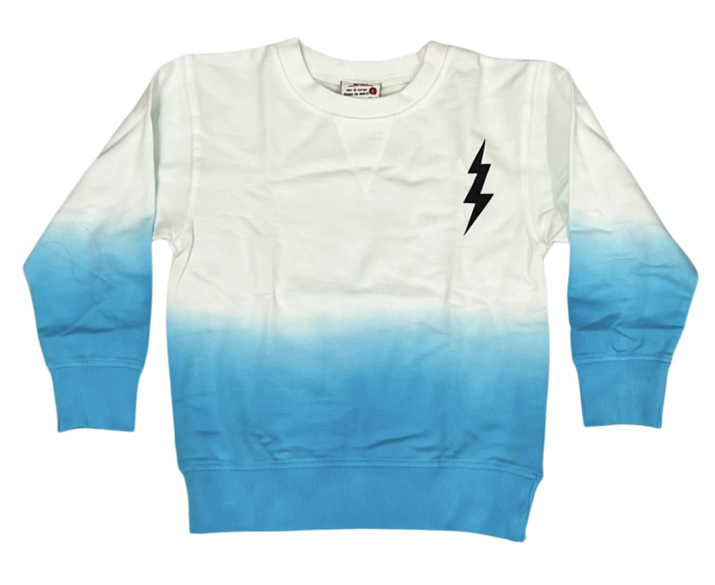 Mish Turq Dip Dye Bolt Fr Terry Inf Sweatshirt