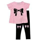 Little Mish Pink Bows Inf Legging Set