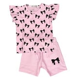 Little Mish Pink Bows Inf Short Set