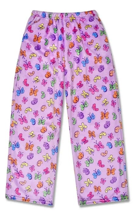 Iscream Bright Butterflies Plush Pants