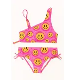Limeapple Pink Smiley Bikini