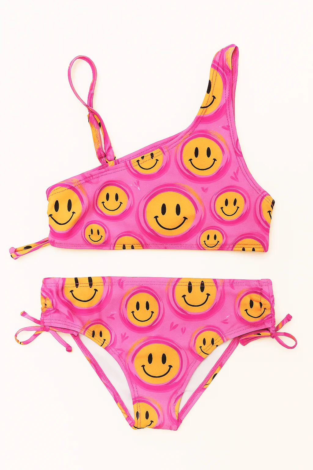 Limeapple Pink Smiley Bikini