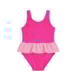 Limeapple Pink Crinkle Peplum Inf Swimsuit