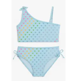 Limeapple Rainbow Heart Bikini