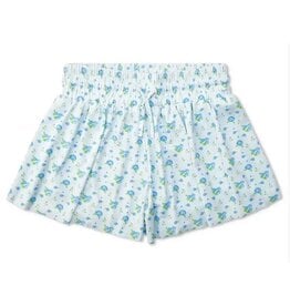 Suzette Blue Floral Fly Away Shorts