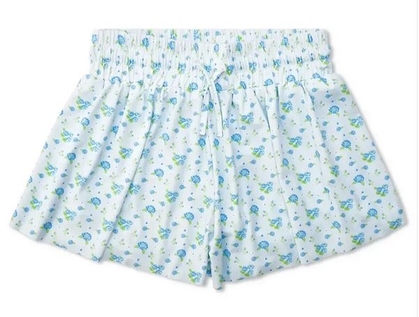 Suzette Blue Floral Fly Away Shorts