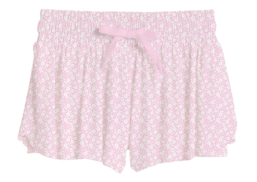 Suzette Pink Ditzy Daisy Fly Away Shorts