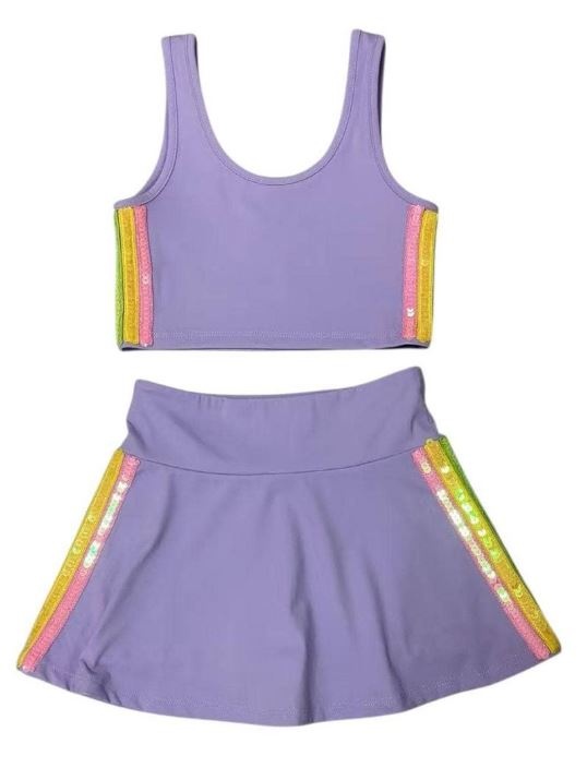 Lola and the Boys Lavender Rainbow Tennis Set