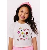 Lola and the Boys Sparkle Doodle SS Tee