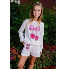 Lola and the Boys Crystal Cherry Bow Set