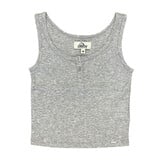 Jordache Gray Henley Tank Top