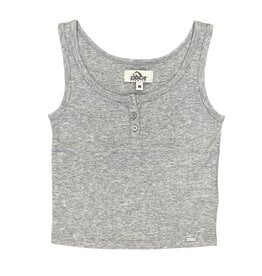 Jordache Grey Henley Tank Top