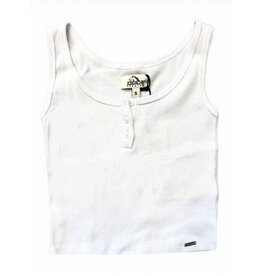 Jordache White Henley Tank Top