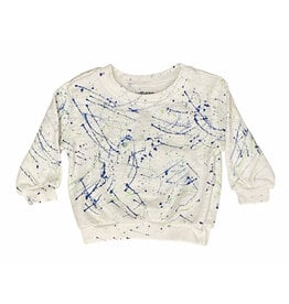 Cal Vintage Blue Splatter Infant Sweatshirt