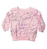 Cal Vintage Pink Splatter Infant Sweatshirt