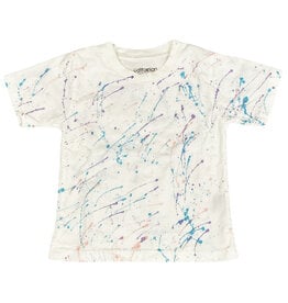Cal Vintage Wht/Aqua/Pink Splatter Infant SS Tee