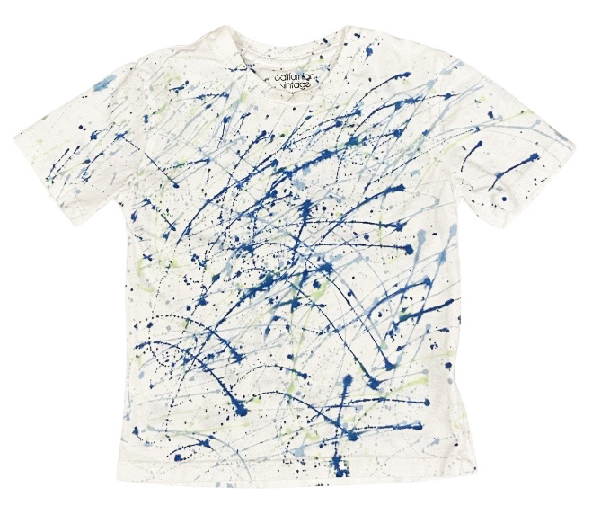 Cal Vintage Blue Splatter Infant SS Tee
