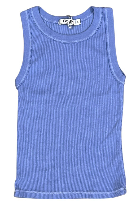 T2Love Periwinkle Soft Ribbed Tank