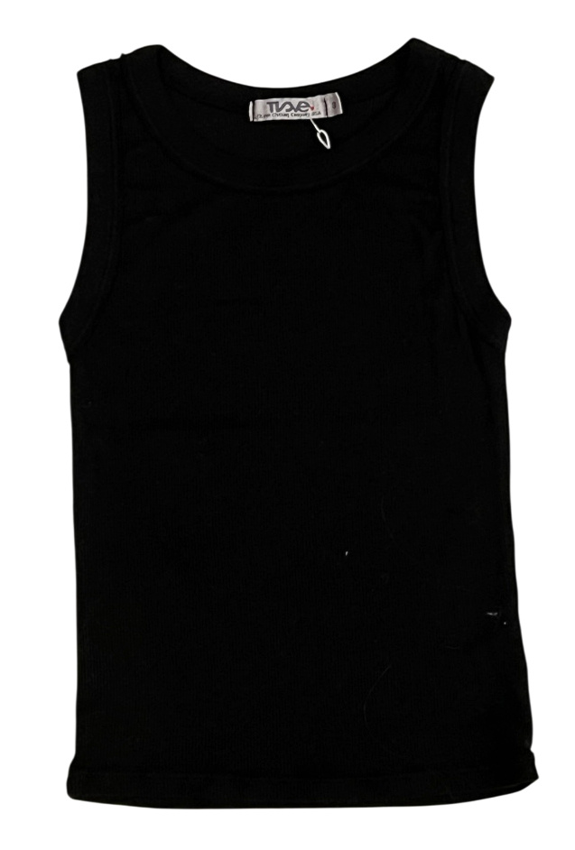 T2Love Black Soft Ribbed Tank