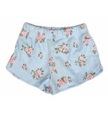 FBZ Blue Cabbage Rose Shorts
