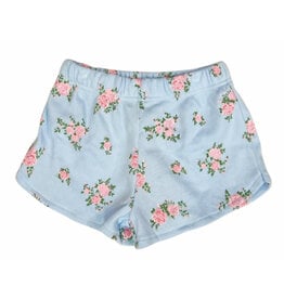 FBZ Blue Cabbage Rose Shorts