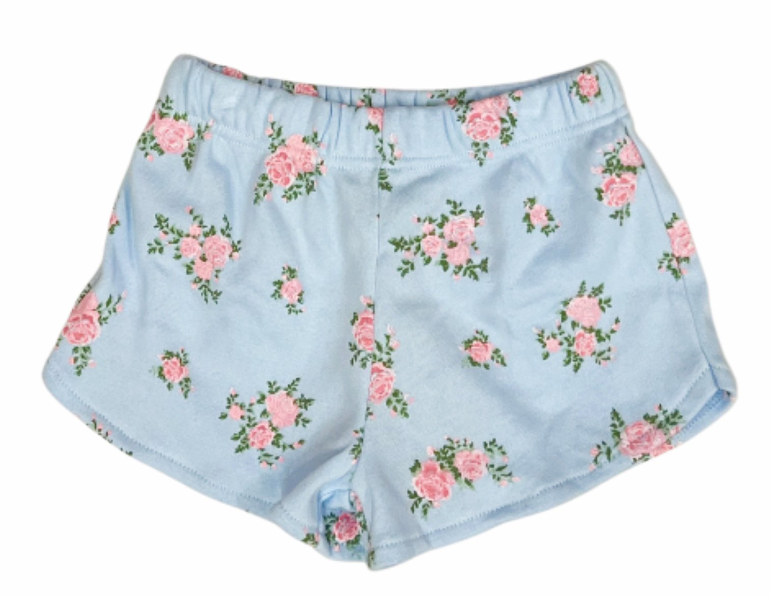 FBZ Blue Cabbage Rose Shorts