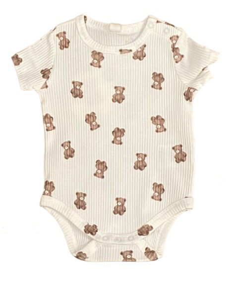 Hux Brown Bear Romper