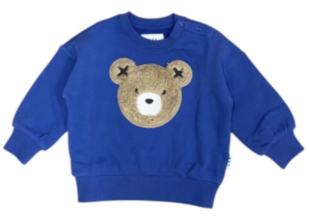Hux Cobalt w/ Brown Bear Sweatwhirt