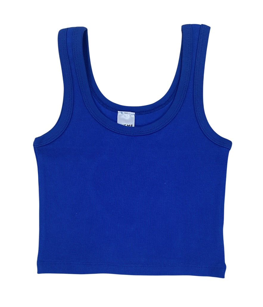Theme Cobalt Heart Cut Out Tank Top