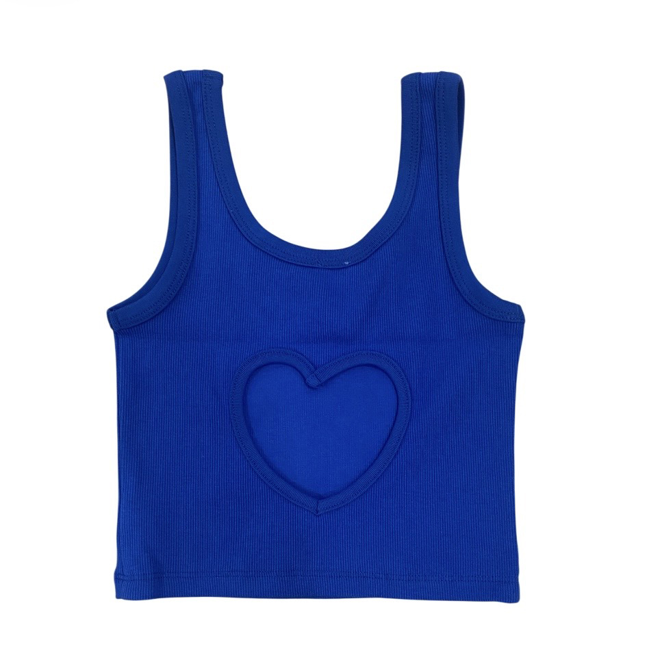 Theme Cobalt Heart Cut Out Tank Top