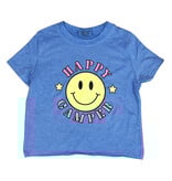 Firehouse Ice Blue Happy Camper Smiley SS Tee