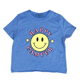 Firehouse Ice Blue Happy Camper Smiley SS Tee