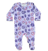 Baby Steps Purple TD Smiley Footie