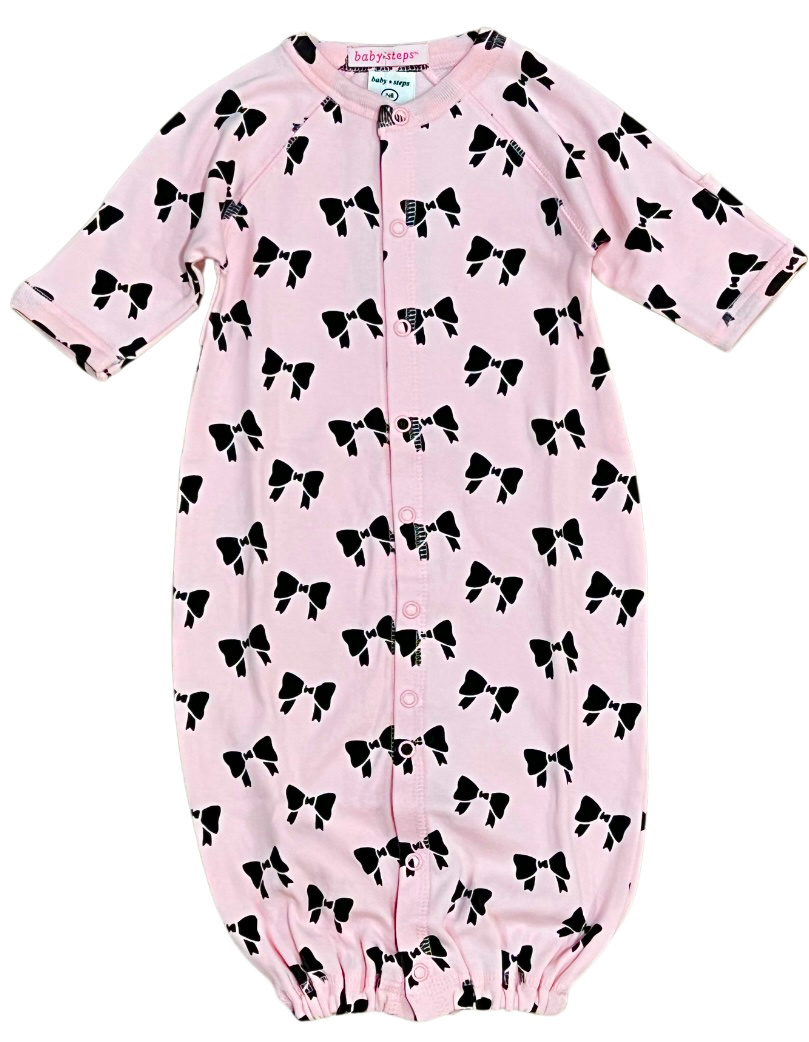 Baby Steps Pink Bows Conv. Gown