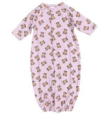 Baby Steps Pink Teddy Bear Conv. Gown