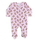 Baby Steps Pink Teddy Bear Footie
