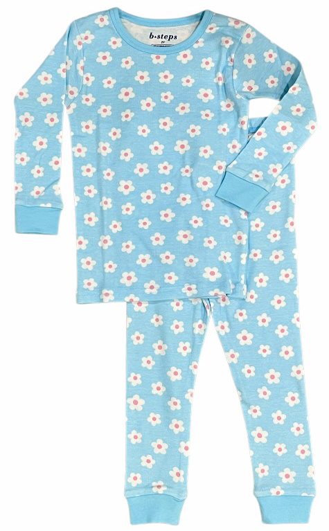 Baby Steps Aqua Daisy Pop PJ Set