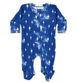 Baby Steps Cobalt Bolts Footie