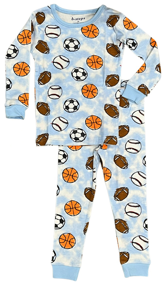 Baby Steps Cloud Sport Balls PJ Set