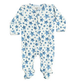 Baby Steps Blue Soft Stars Footie