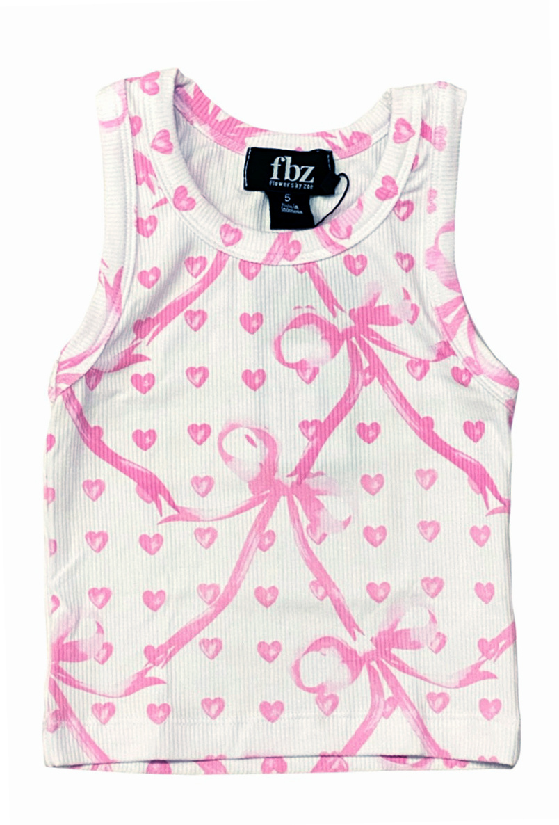 FBZ Bow Heart Tank Top