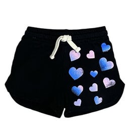 Cal Vintage Black Heart Shorts