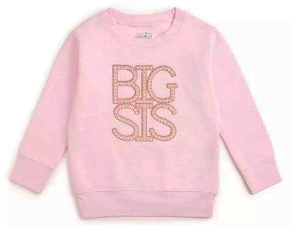 Sweet Wink Pearl Patch Big Sis Sweatshirt