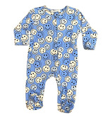 Baby Steps All Blue Smileys Footie