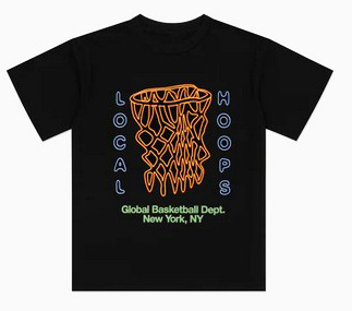 Local Hoops Black Net SS Tee