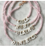 Pink Pearl Personalized Name Necklace