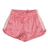 FBZ Lace Trim Pink Mesh Shorts